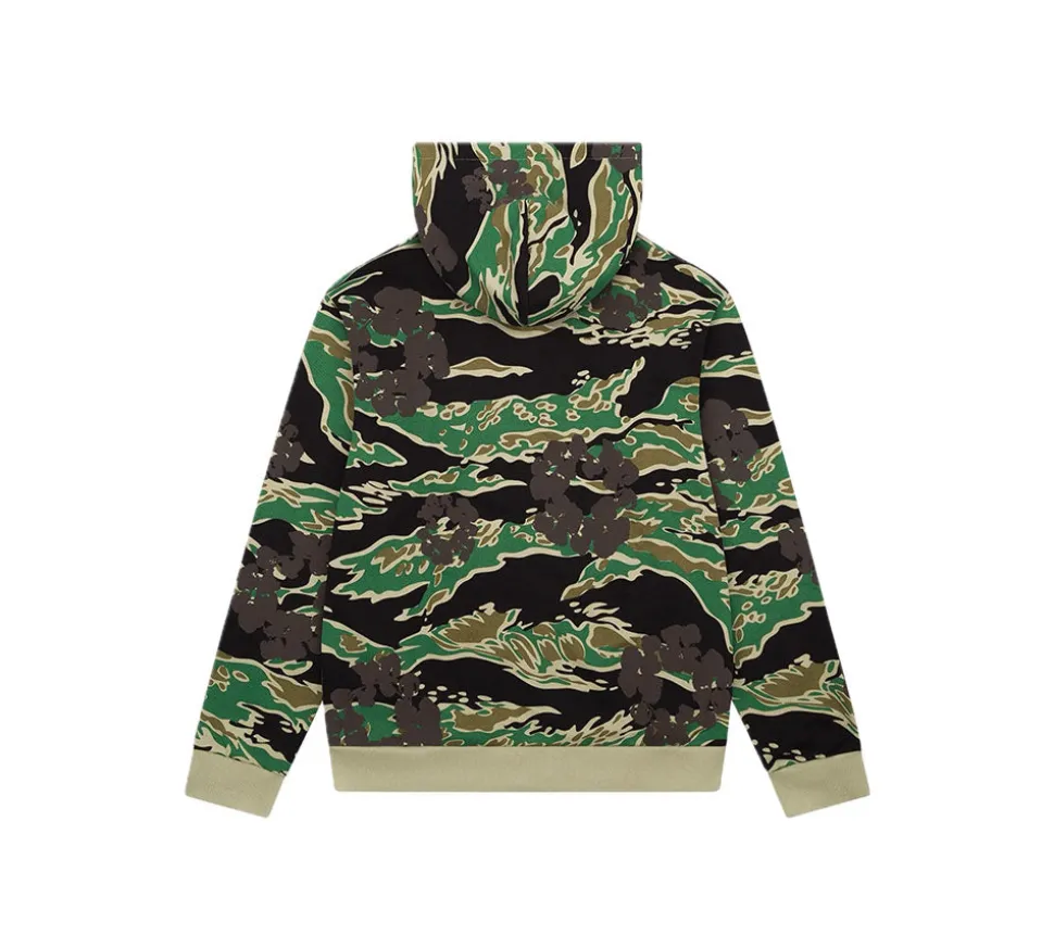 Denim Tears The Cotton Wreath Zip Sweatshirt - Green Camo