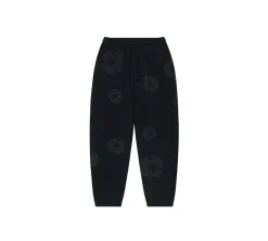 Denim Tears The Cotton Wreath Sweatpants - Mono Black