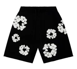 Denim Tears The Cotton Wreath Shorts - Black