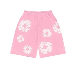 Denim Tears The Cotton Wreath Shorts - Pink