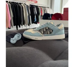 Dior B27 Low Light Blue Cream Dior Oblique Jacquard (USADO) - 43