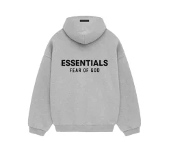 Fear Of God Essentials Pull Over Hoodie - Light Heather