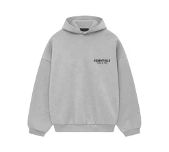 Fear Of God Essentials Pull Over Hoodie - Light Heather