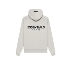Fear of God Essentials Pull Over Hoodie - Light Oatmeal
