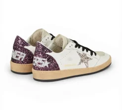 Golden Goose Ballstar Glitter - Silver/Purple