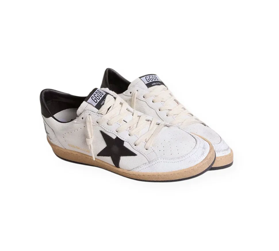 Golden Goose Ball Star - White Black SS25