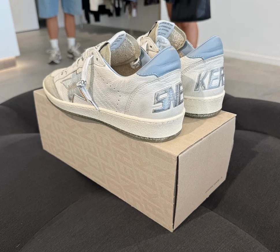 Golden Goose Ball Star White Blue Fog Silver (USADO) - 39