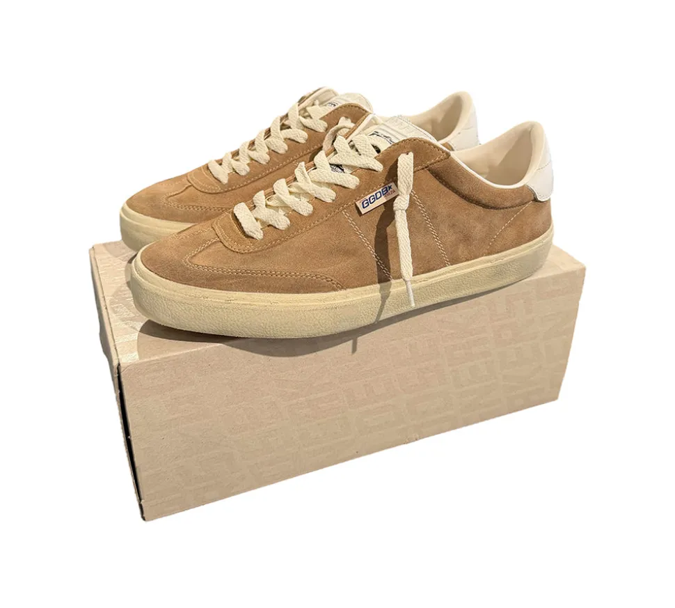 Golden Goose Soul Star Leather Sneaker - Tobacco, White & Milk