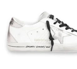 Golden Goose Super-Star - White Rose Silver Metallic