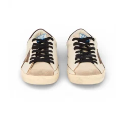Golden Goose Super-Star - White Beige Brown