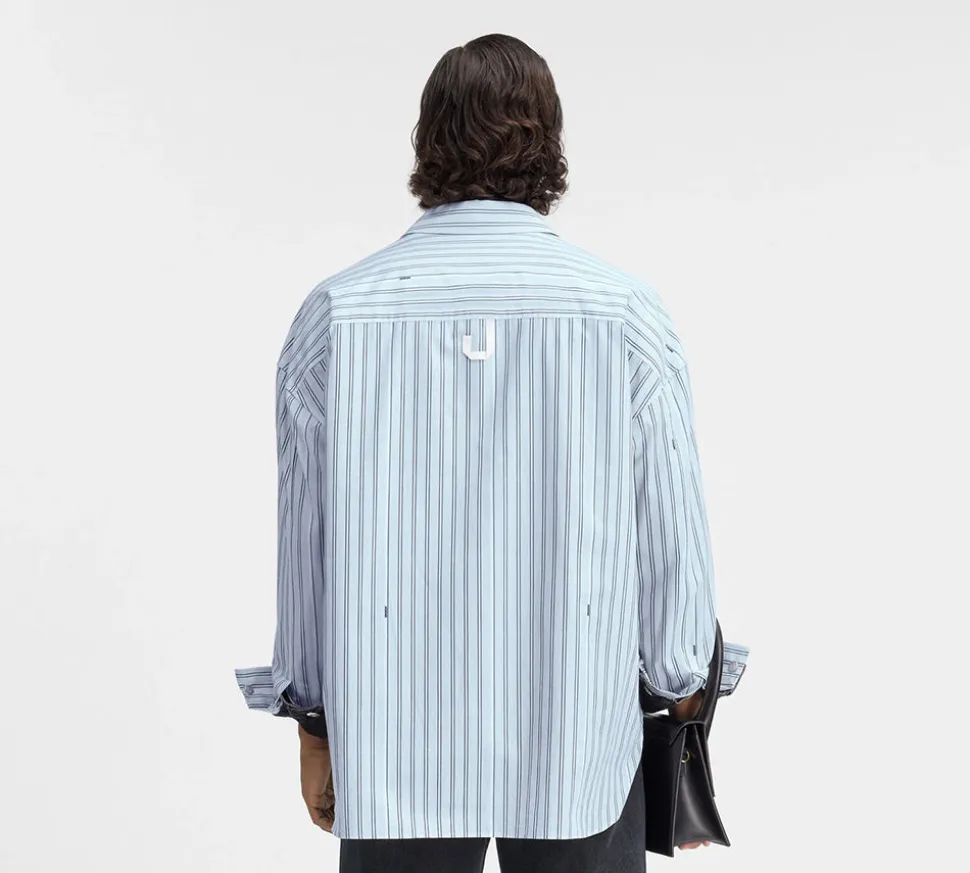 Jacquemus 'La casa' The long-sleeve shirt - Print Blue Stripe