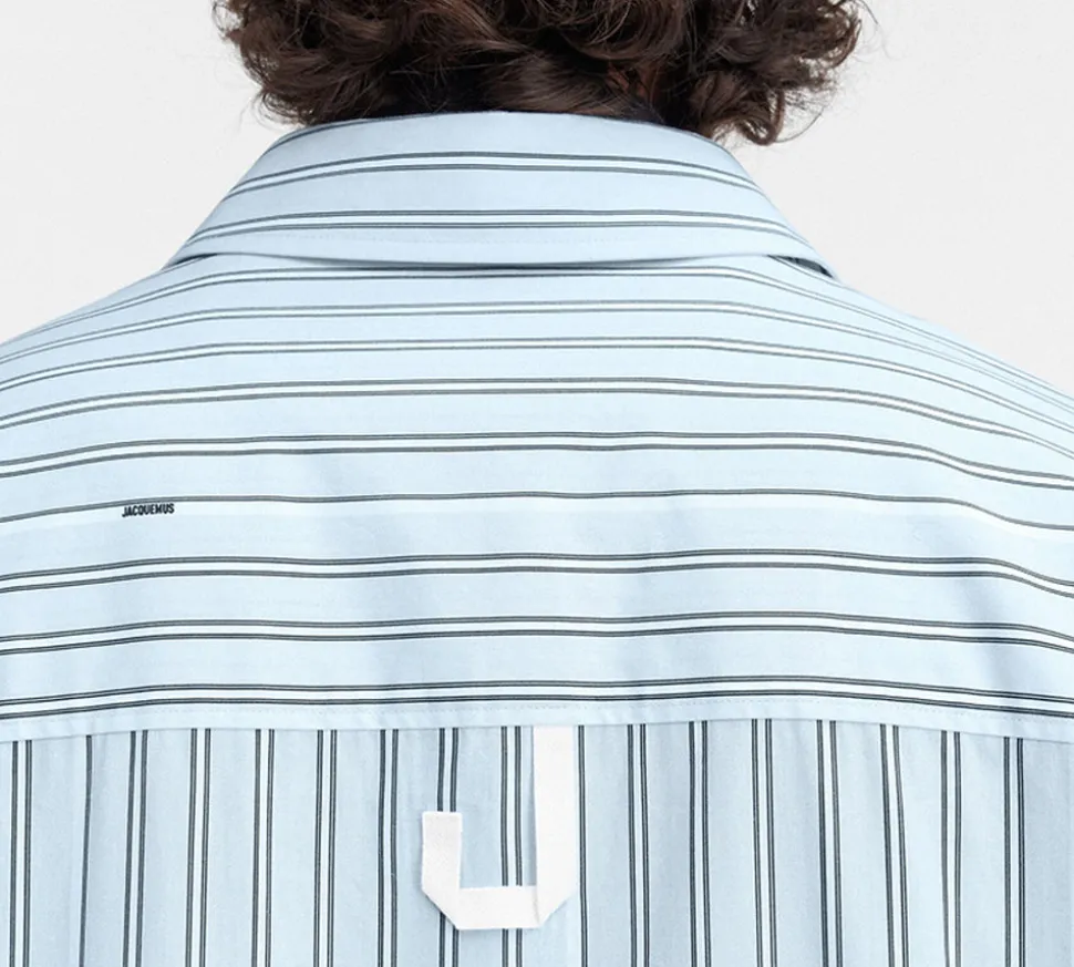 Jacquemus 'La casa' The long-sleeve shirt - Print Blue Stripe