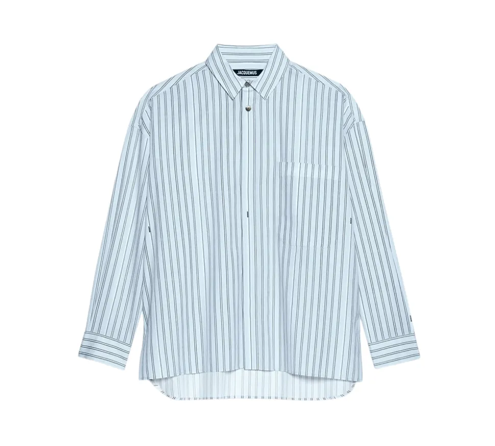 Jacquemus 'La casa' The long-sleeve shirt - Print Blue Stripe