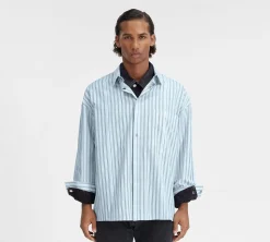 Jacquemus 'La casa' The long-sleeve shirt - Print Blue Stripe