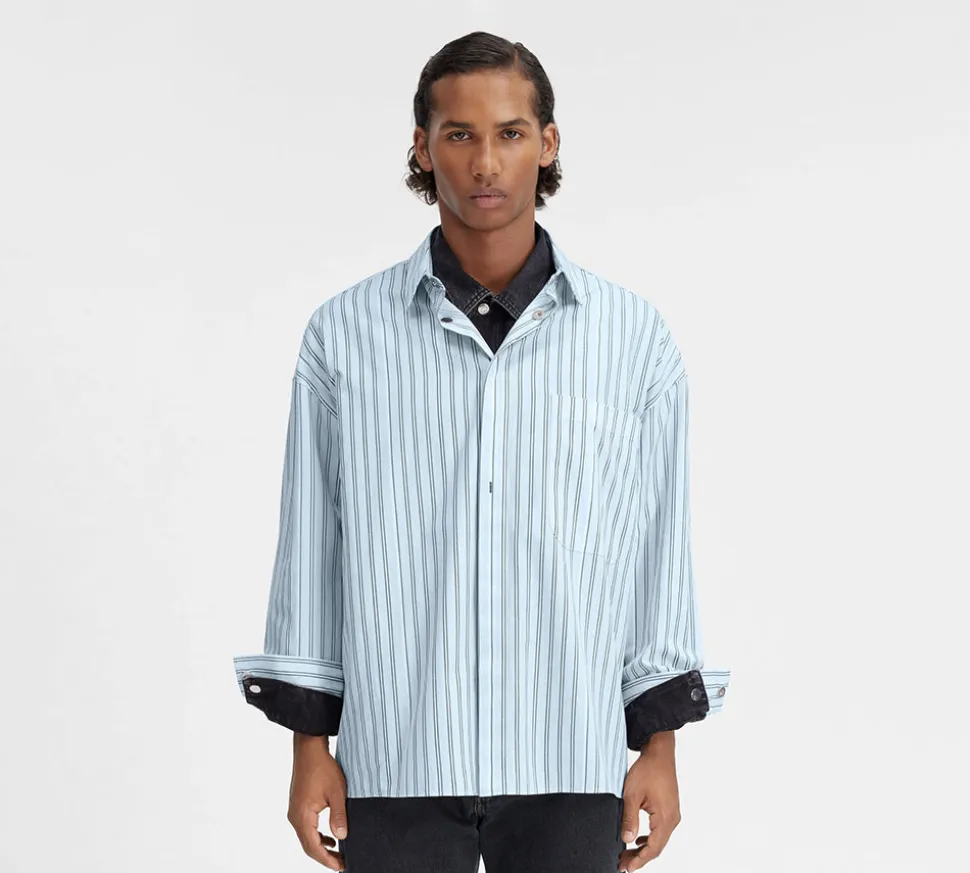 Jacquemus 'La casa' The long-sleeve shirt - Print Blue Stripe