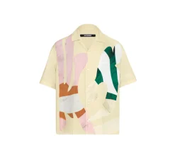 Jacquemus 'La Chemise' Jean Print Baigneuses Shirt - Beige