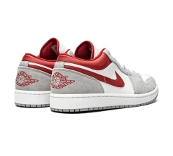 Jordan 1 Low SE - Light Smoke Grey Gym Red