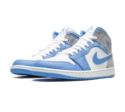 Jordan 1 Mid - University Blue Grey