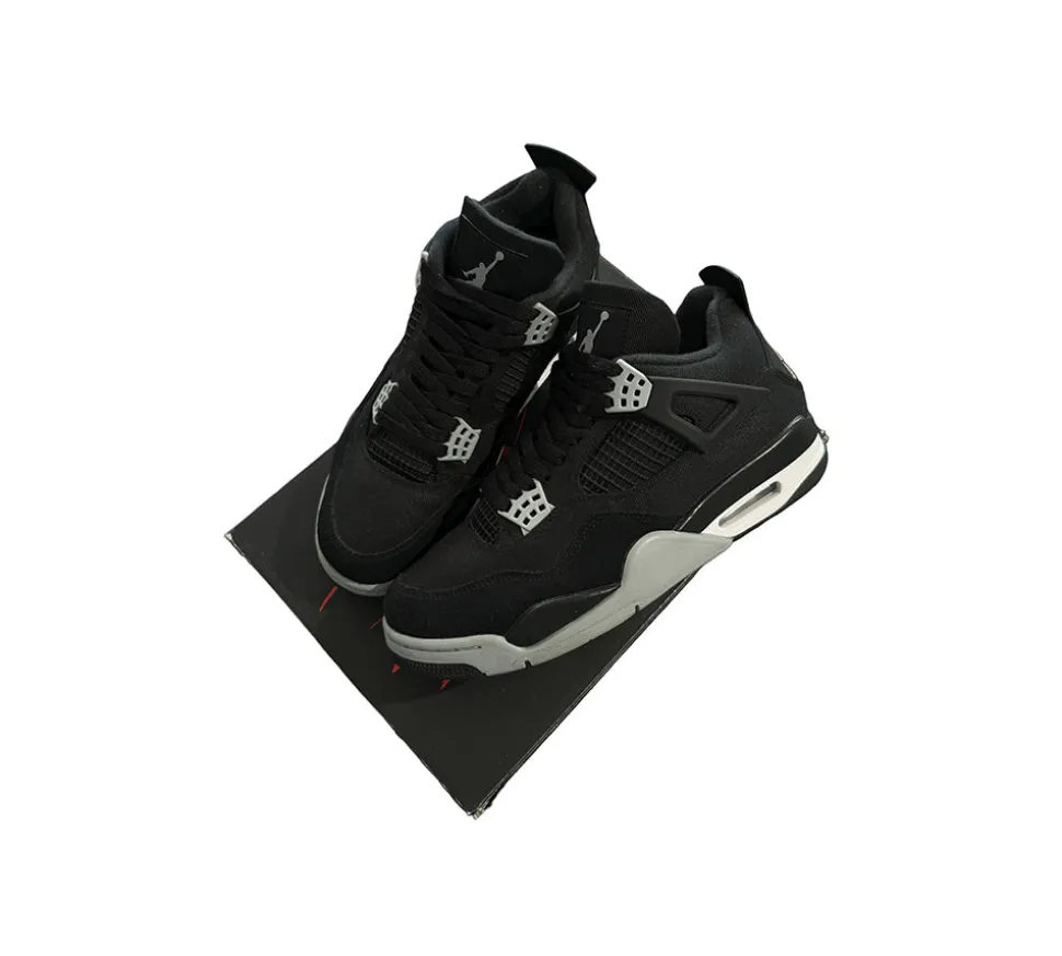Jordan 4 Retro 42.5 - Black Canvas (USADO)