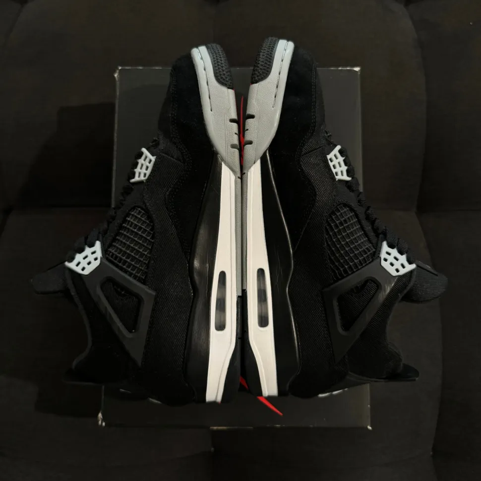 Jordan 4 Retro 42.5 - Black Canvas (USADO)