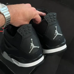 Jordan 4 Retro 42.5 - Black Canvas (USADO)