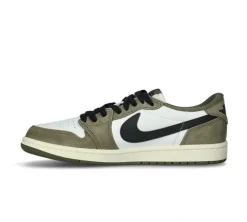 Jordan 1 Retro Low - Medium Olive Summit White Sail Black
