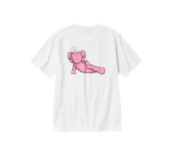 Kaws x Uniqlo Pink T-shirt - White