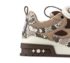 Louis Vuitton Skate Sneaker Brown Snakeskin (USADO) - 44