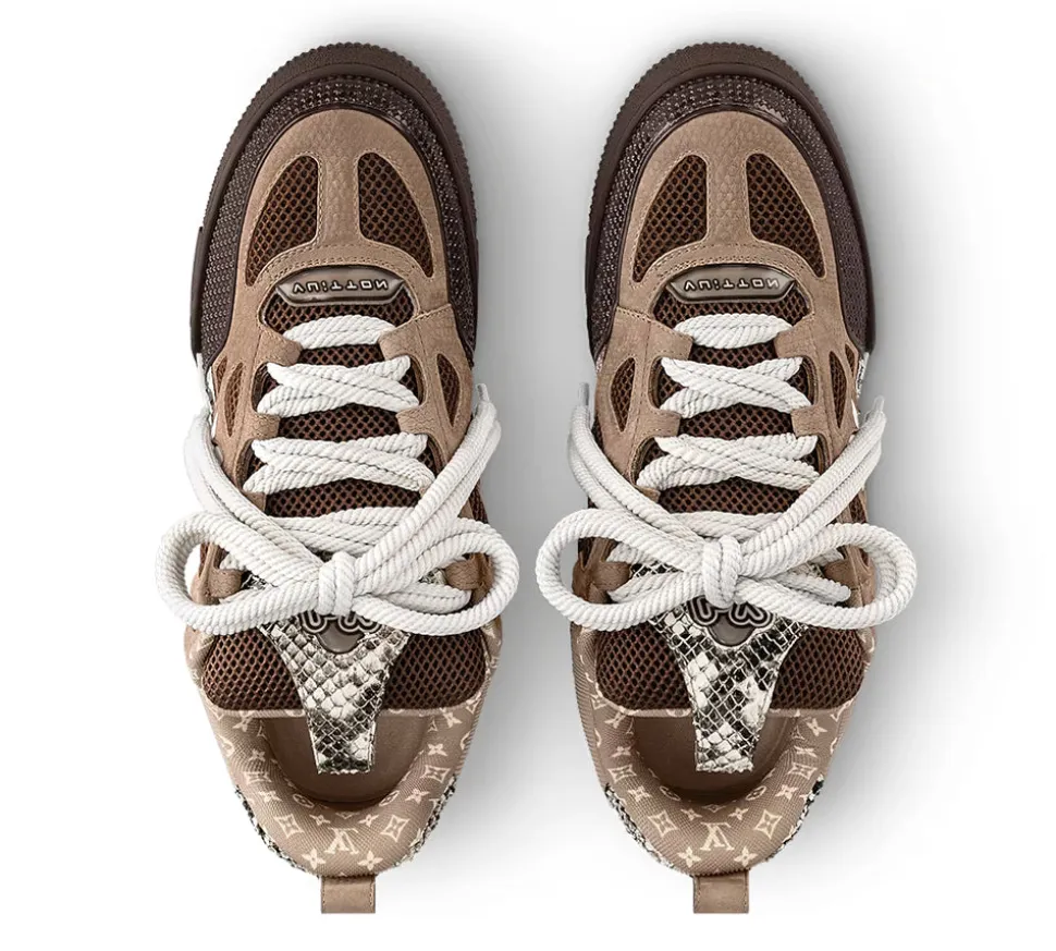 Louis Vuitton Skate Sneaker Brown Snakeskin (USADO) - 44