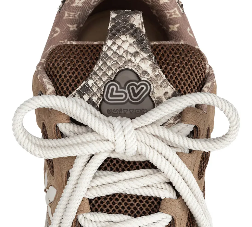 Louis Vuitton Skate Sneaker Brown Snakeskin (USADO) - 44