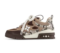 Louis Vuitton Skate Sneaker Brown Snakeskin (USADO) - 44