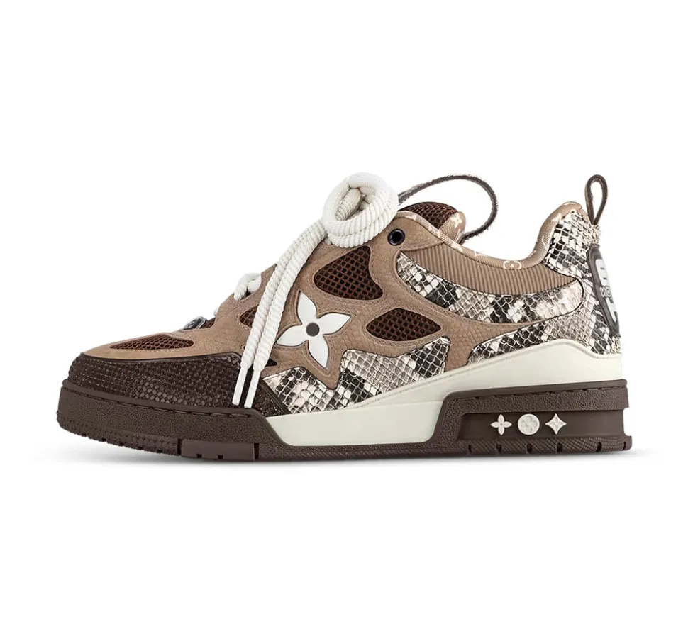Louis Vuitton Skate Sneaker Brown Snakeskin (USADO) - 44