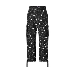 Louis Vuitton x Yayoi Kusama Monogram Painted Dots Cargo Pants - Sea Lion Grey (USADO)