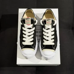 Maison Mihara Yasuhiro Hank OG Sole Canvas Low Black (USADO) - 41