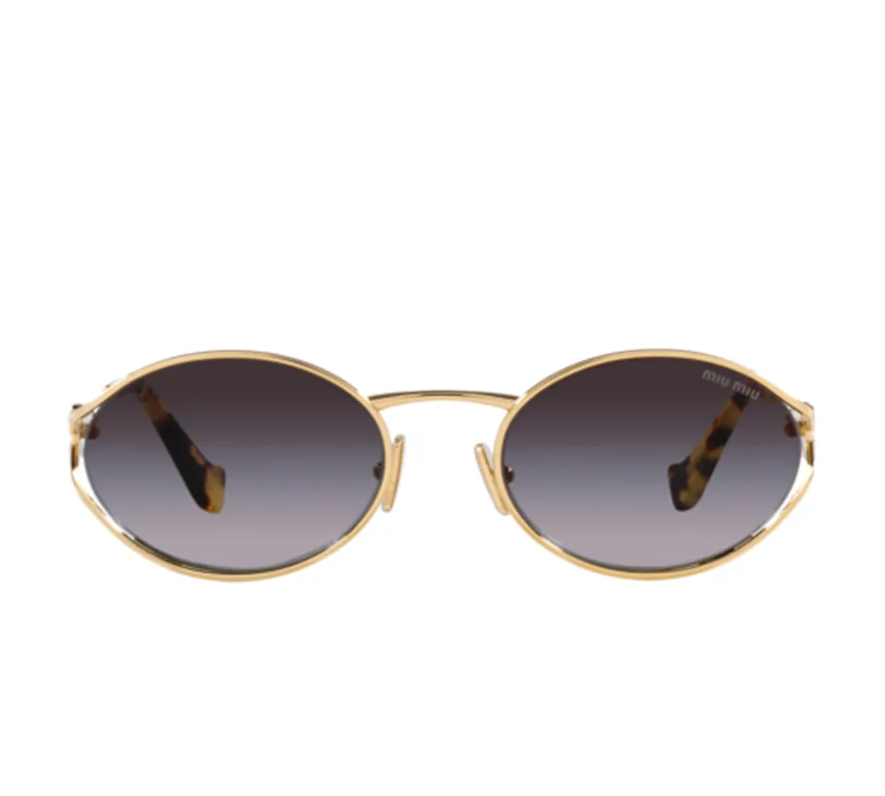 Miu Miu Sunglasses - Pale Gold / Grey Gradient