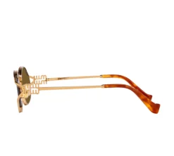 Miu Miu Sunglasses - Rose Gold / Dark Brown