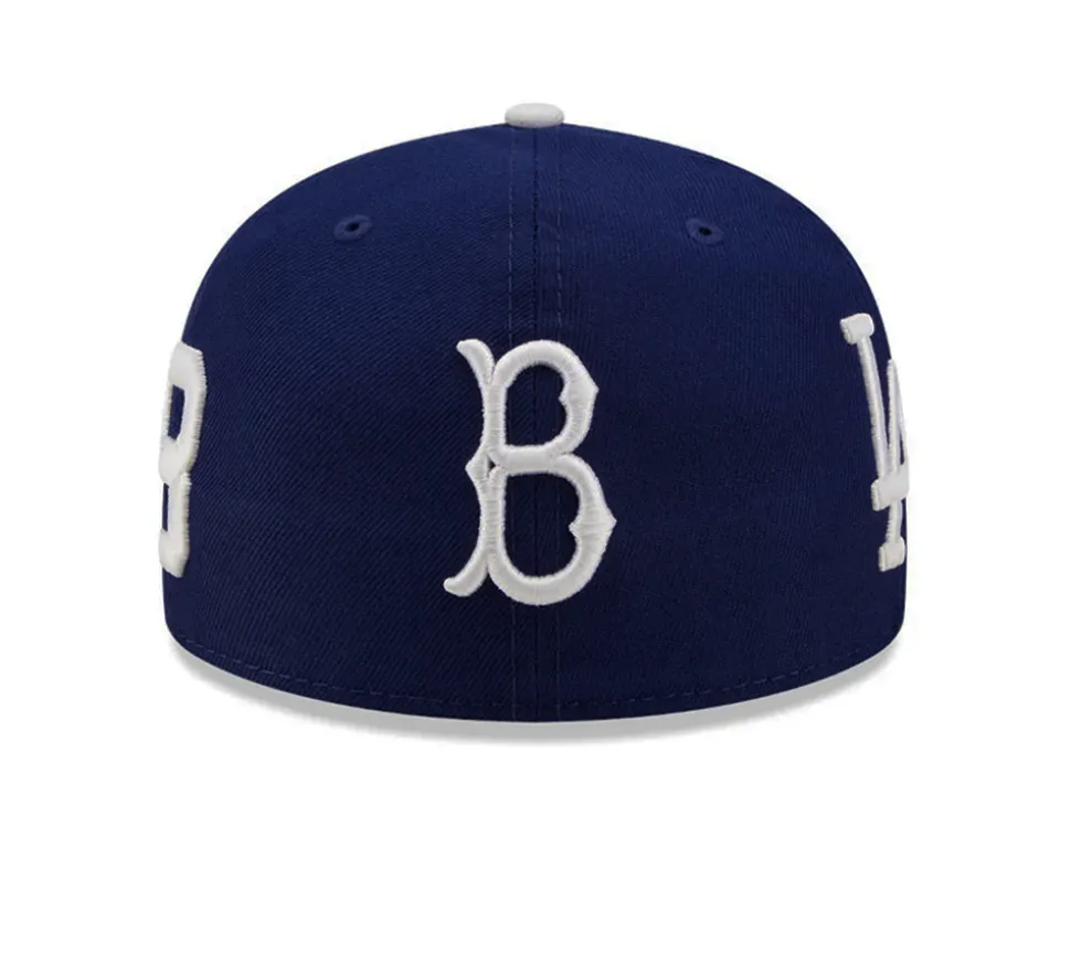 New Era Los Angeles Dodgers All-Over Logos Low Profile - Light Navy