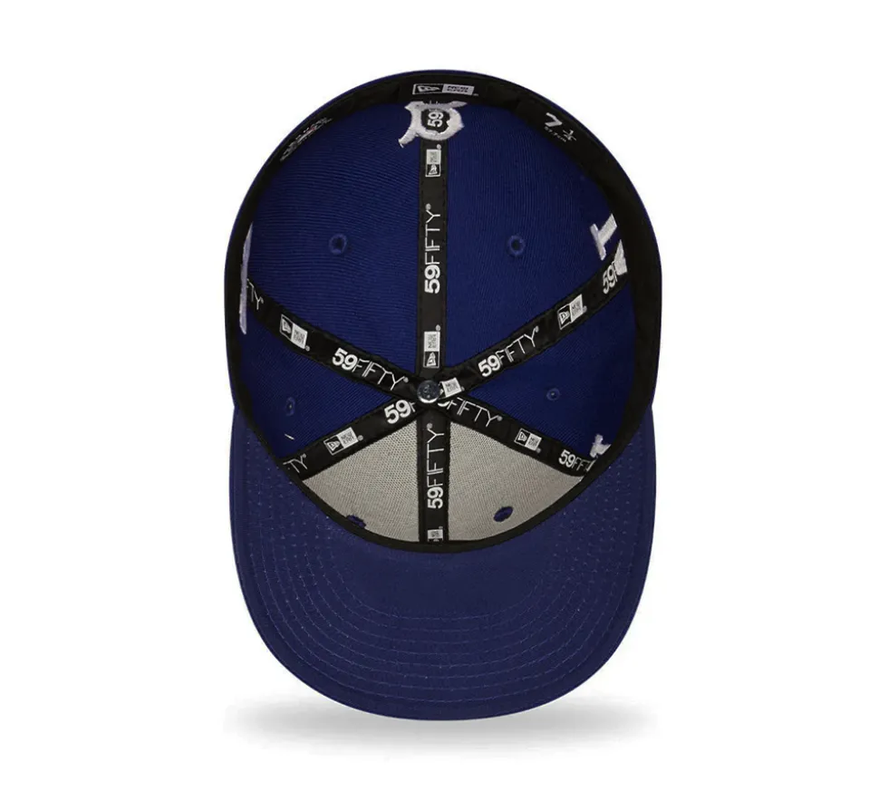 New Era Los Angeles Dodgers All-Over Logos Low Profile - Light Navy