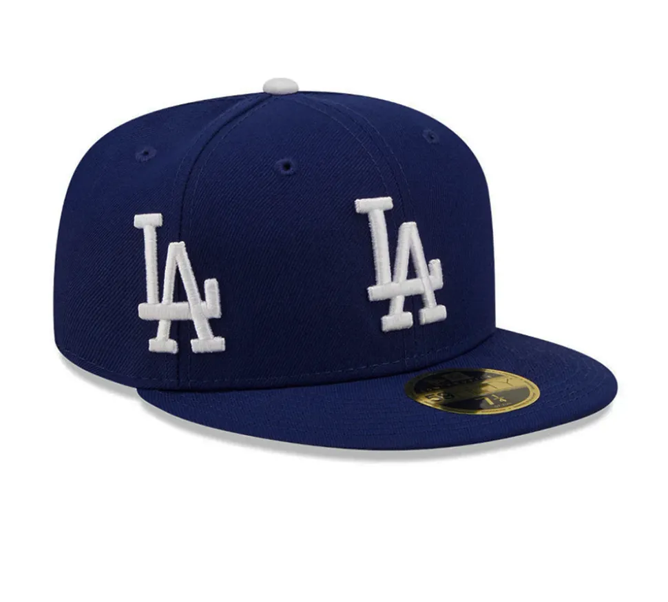 New Era Los Angeles Dodgers All-Over Logos Low Profile - Light Navy
