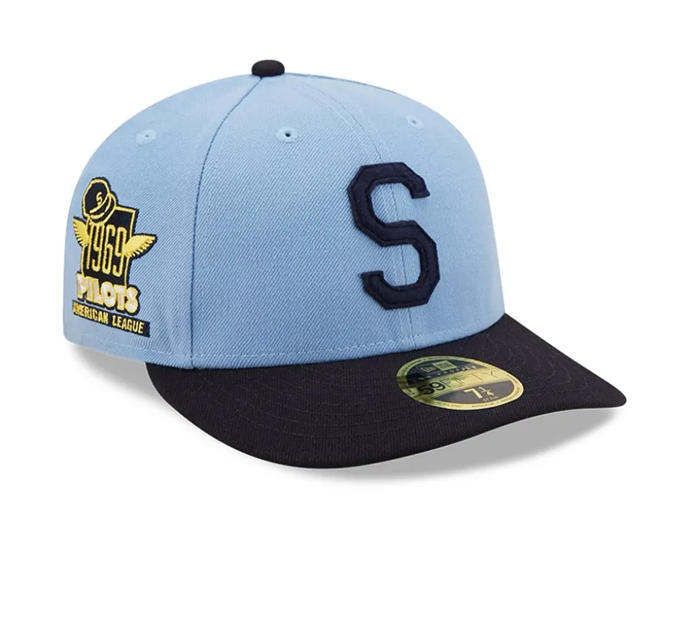 New Era Seattle Pilots Cooperstown Collection Low Profile - Baby Blue