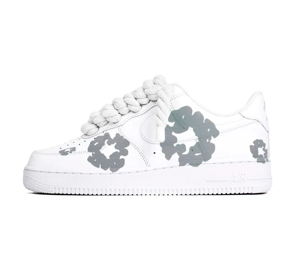 Nike Air Force 1 ’07 – Denim Tears Rope Laces White