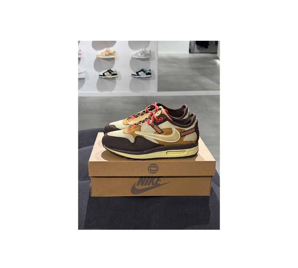 Nike Air Max 1 (40) - Travis Scott Cactus Jack Baroque Brown (USADO)