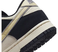 Nike Dunk Low LX - Black Suede Team Gold