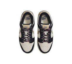 Nike Dunk Low LX - Black Suede Team Gold