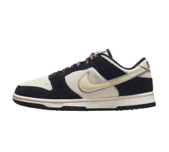 Nike Dunk Low LX - Black Suede Team Gold