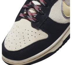 Nike Dunk Low LX - Black Suede Team Gold