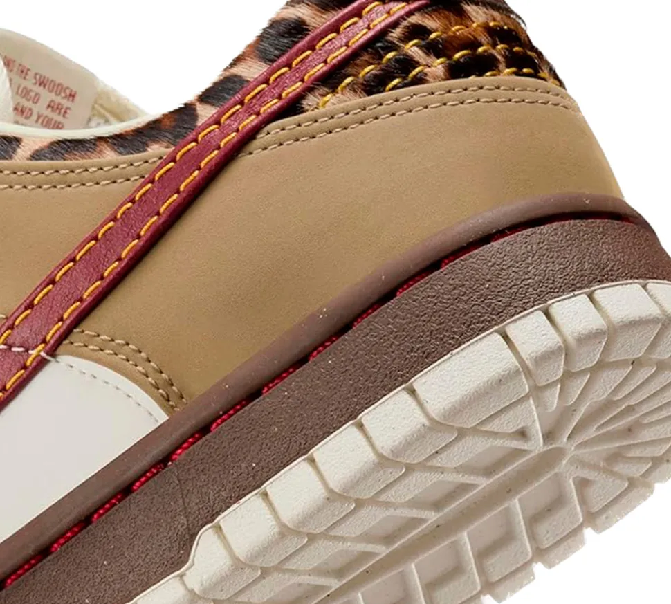 Nike Dunk Low Retro - Khaki Team Red Pearl White