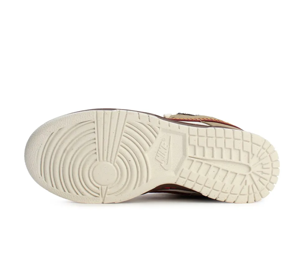 Nike Dunk Low Retro - Khaki Team Red Pearl White