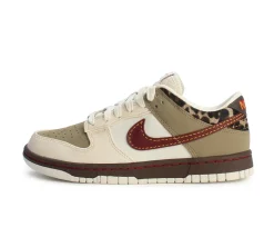 Nike Dunk Low Retro - Khaki Team Red Pearl White