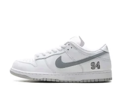 Nike SB Dunk Low Supreme 94 - White Metallic Silver
